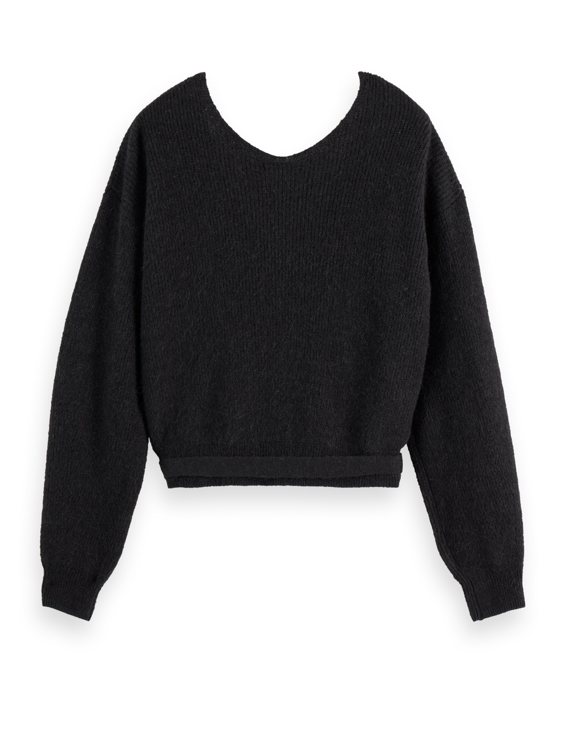 Fuzzy wrap cardigan