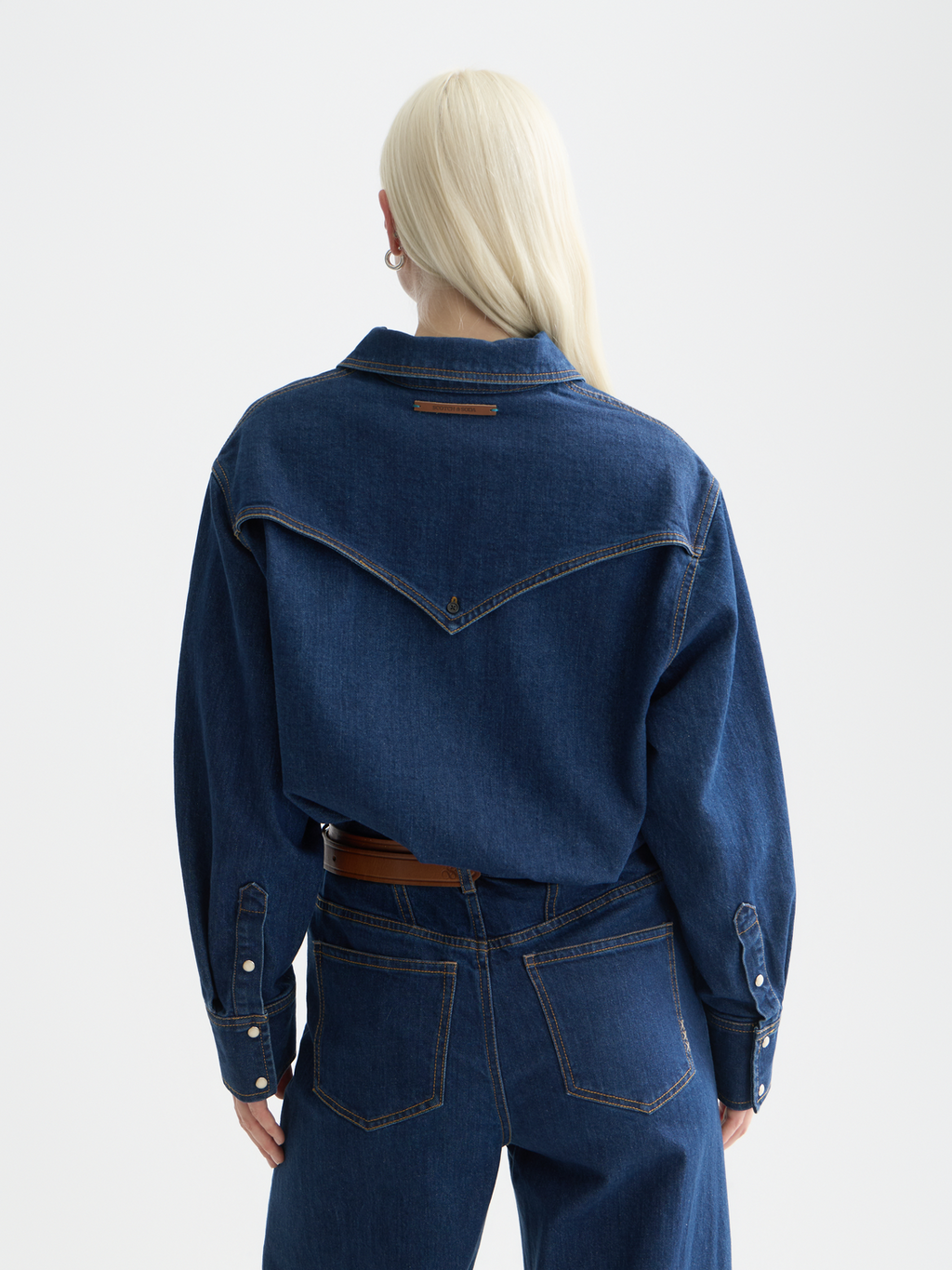 Western denim shirt