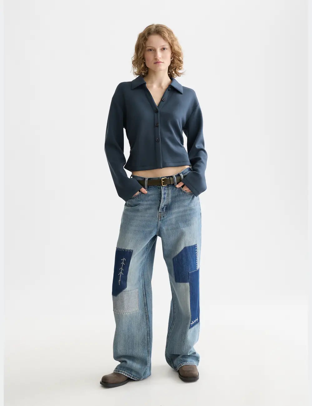 Modal Shirt full model shot showing overall fit and styling by Scotch & Soda