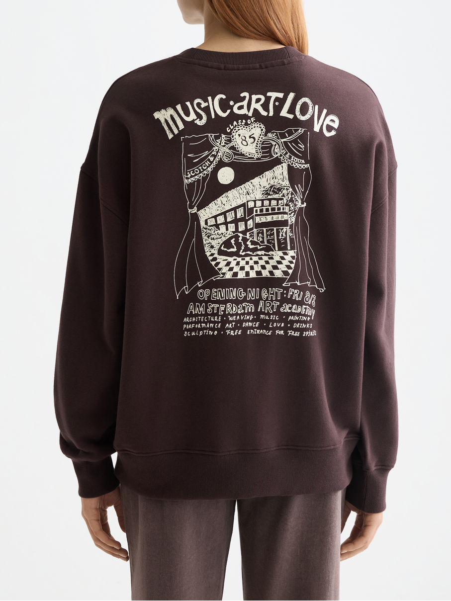 Artwork oversized sweatshirt