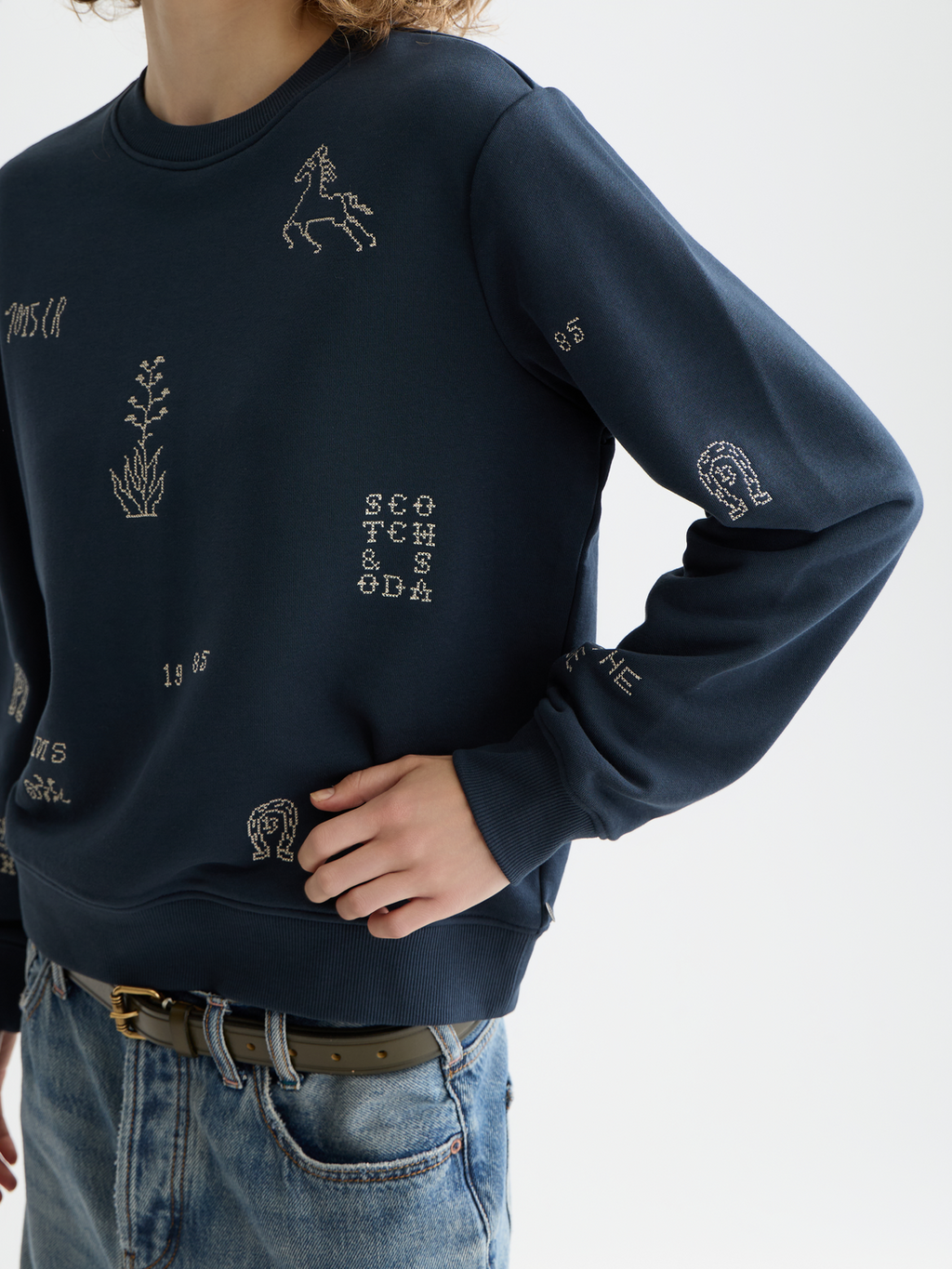 Embroidered sweatshirt