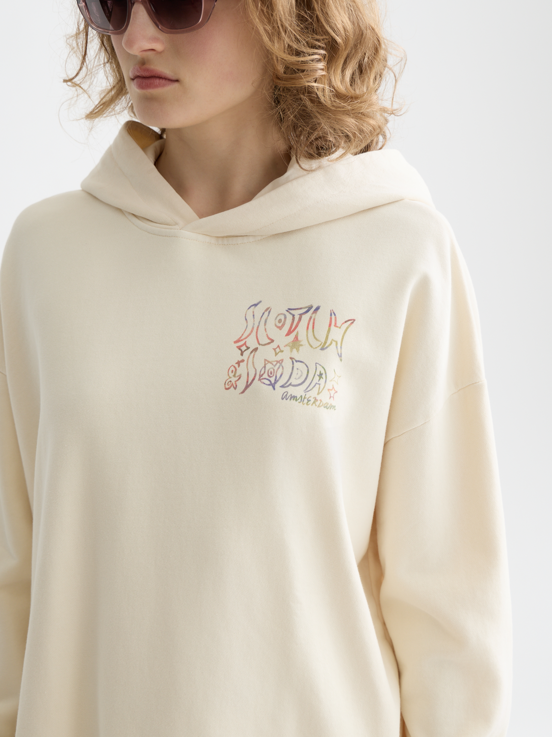 Washed artwork hoodie