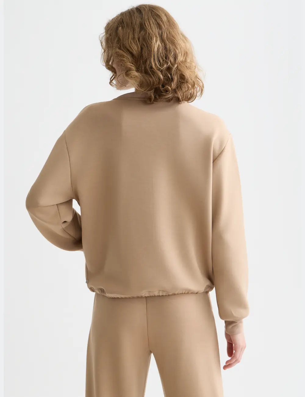 Modal Jersey Bomber detail shot of fabric and craftsmanship by Scotch & Soda