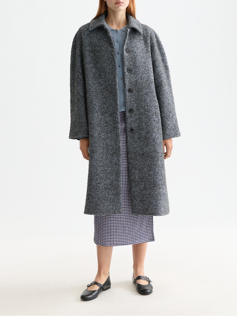 Wool blend carcoat