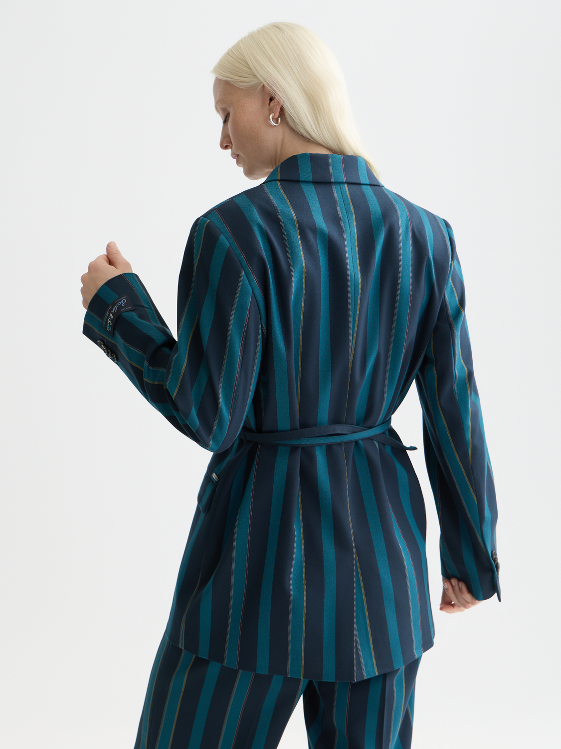 Blanket stripe blazer