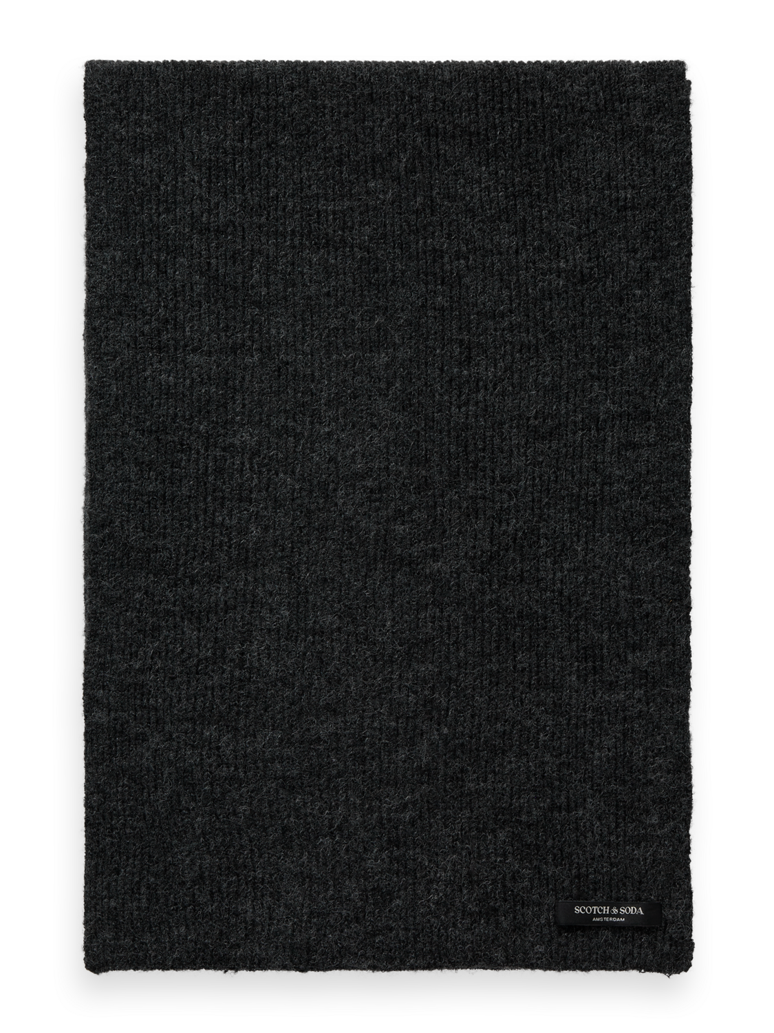 Logo knitted scarf