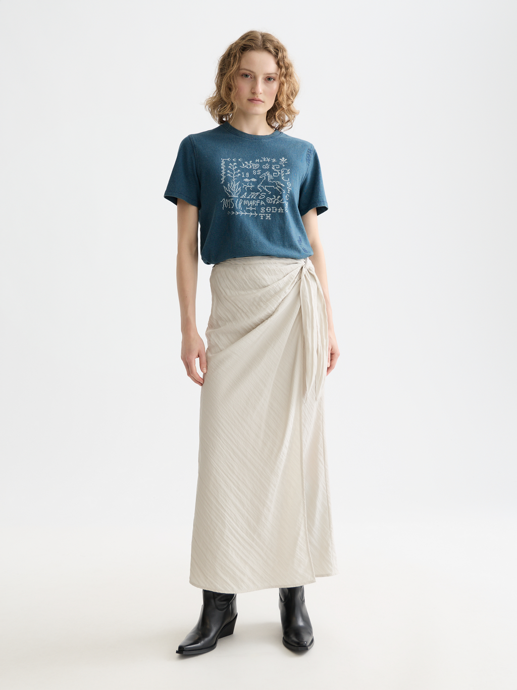 Tie wrap skirt