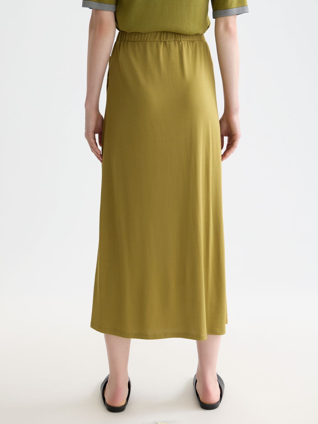 Drapey modal skirt