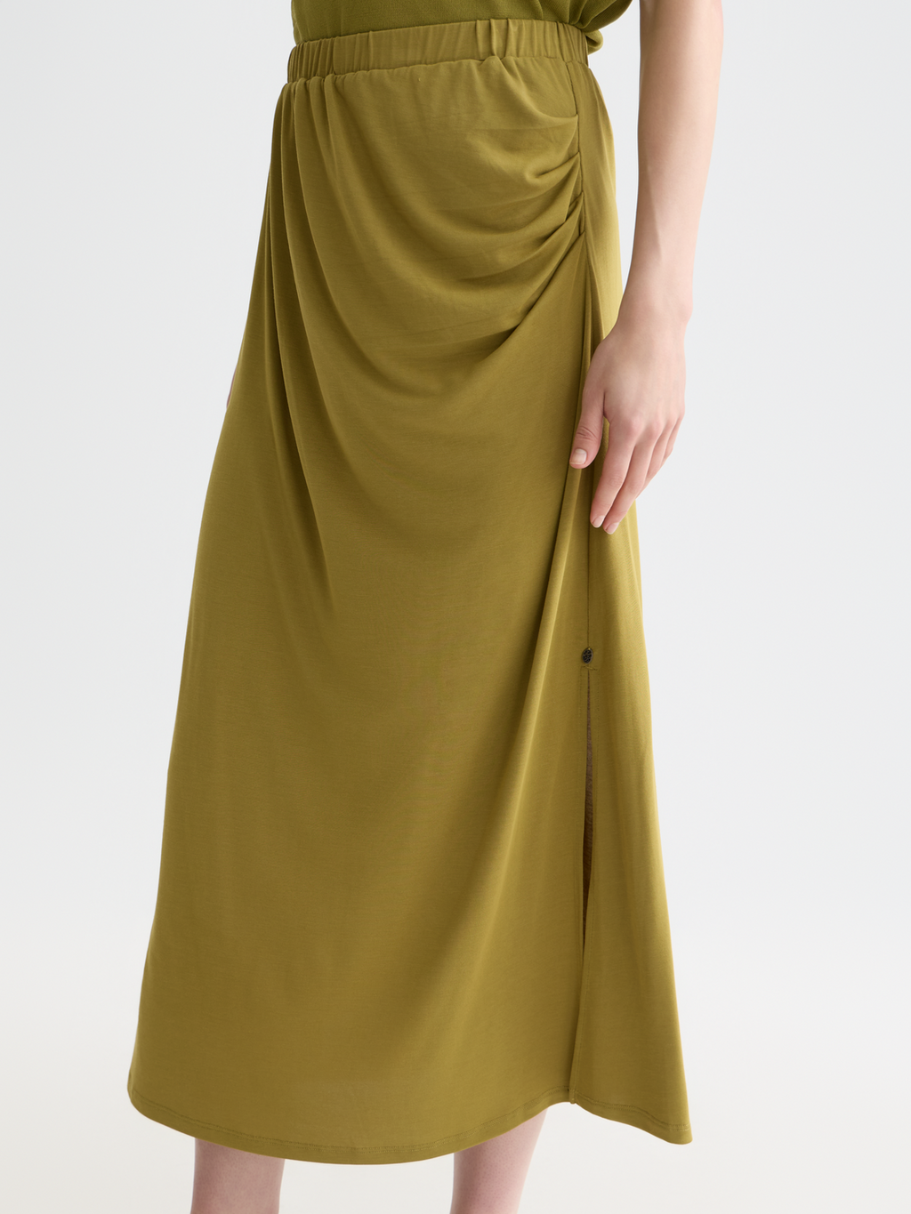 Drapey modal skirt