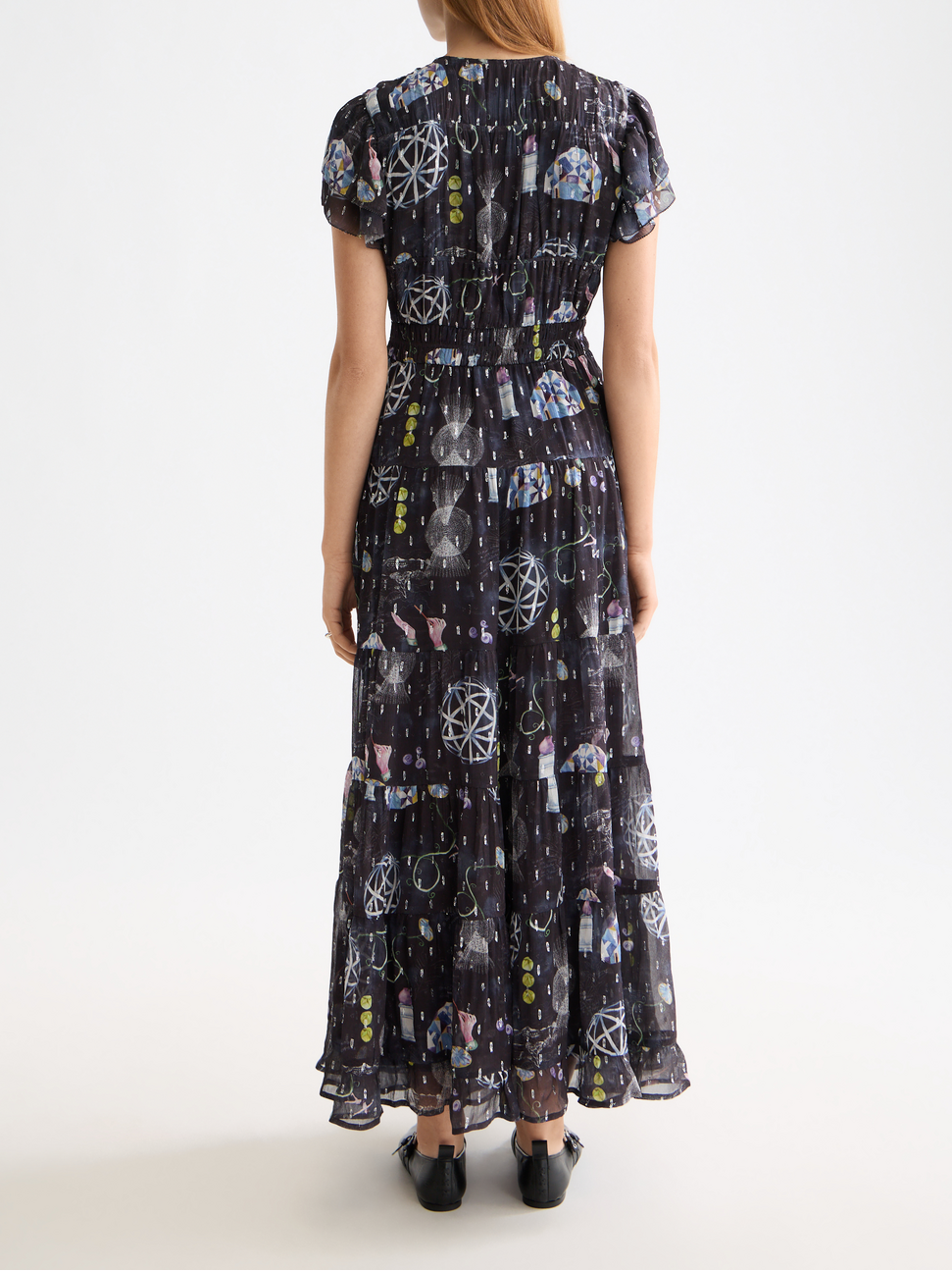 Gathered maxi dress