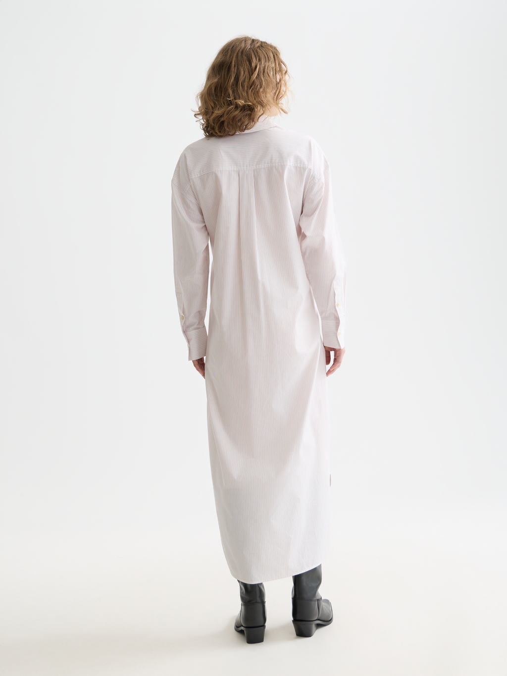 Relaxed tie shirt dress