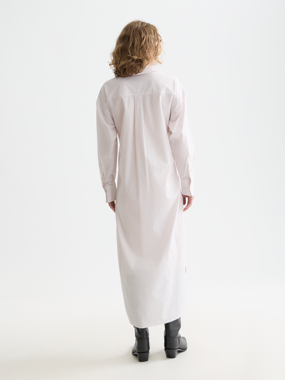 Relaxed tie shirt dress
