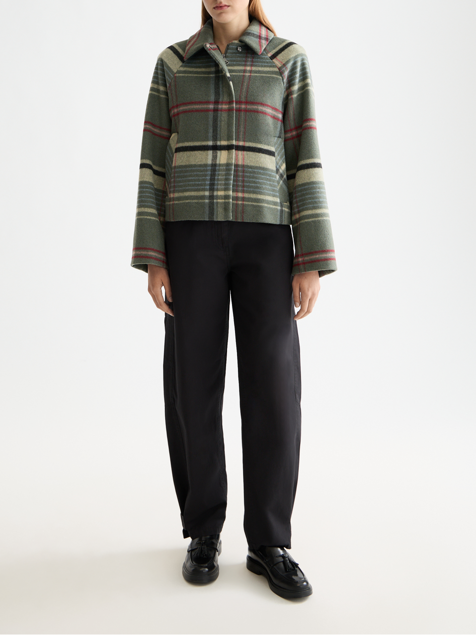 Lotus barrel leg seam detail pant