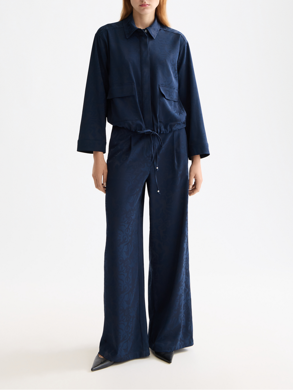 Eleni high rise wide leg pyjama pants