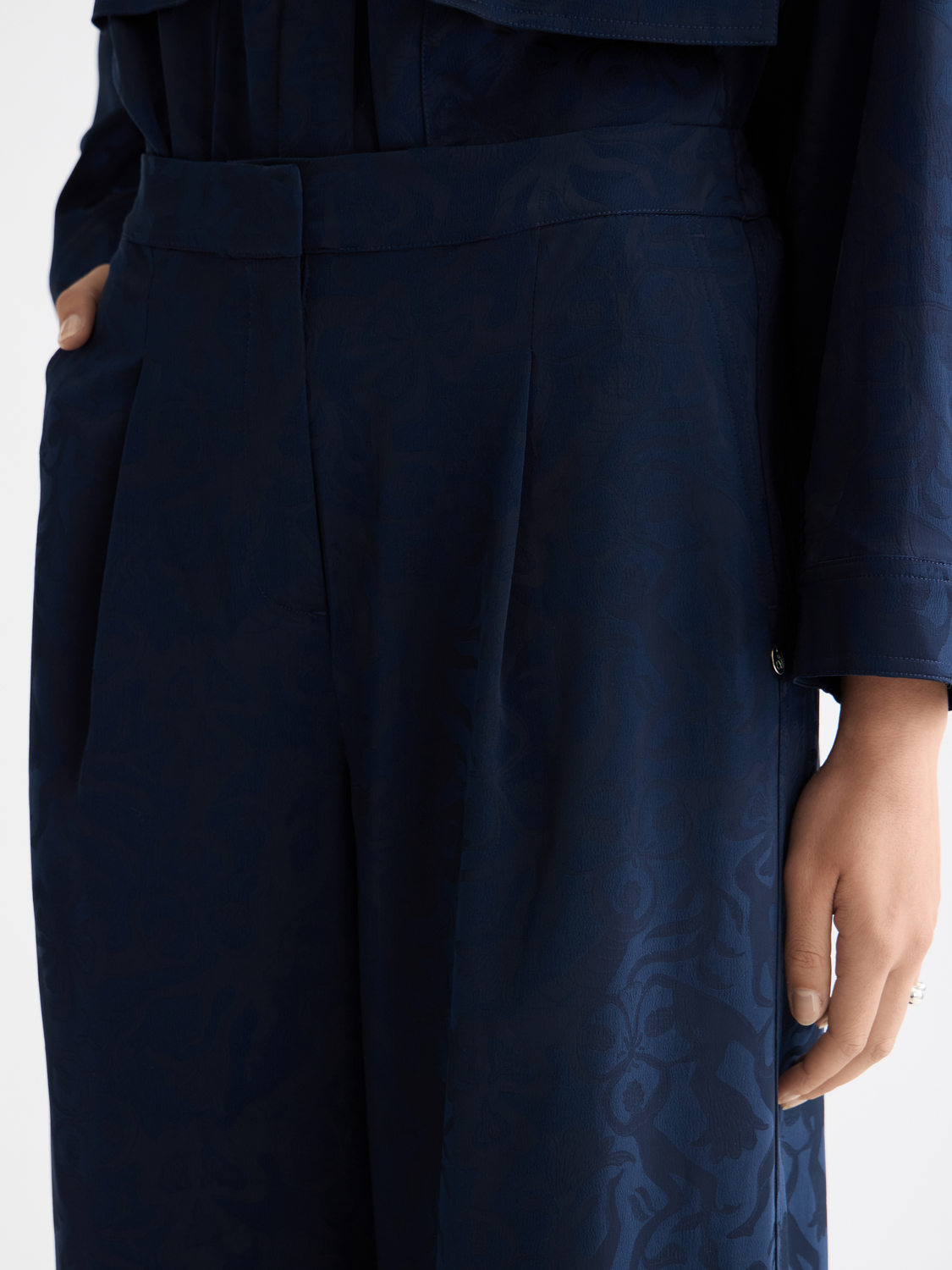 Eleni high rise wide leg pyjama pants