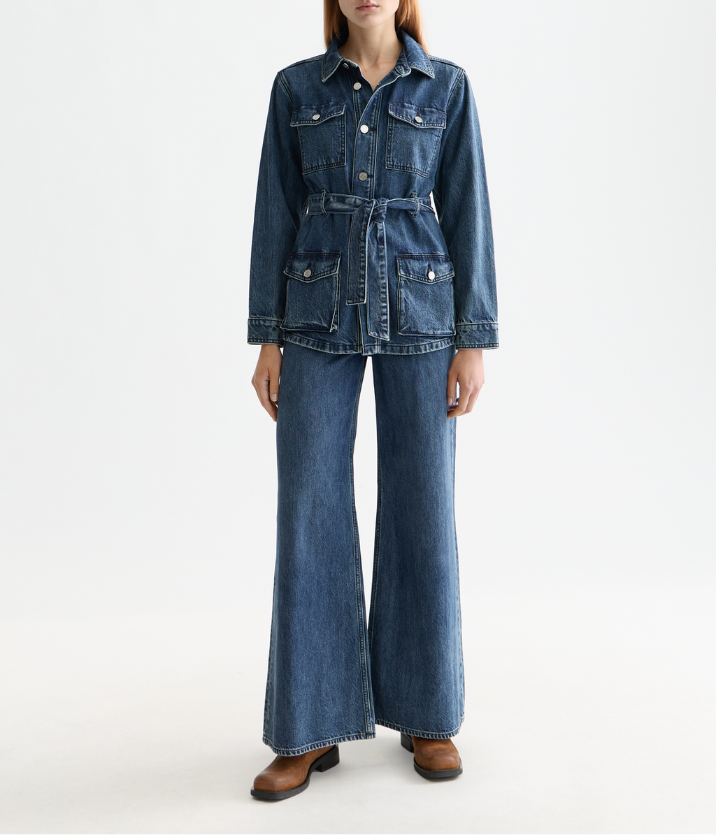 The Wave wide leg denim