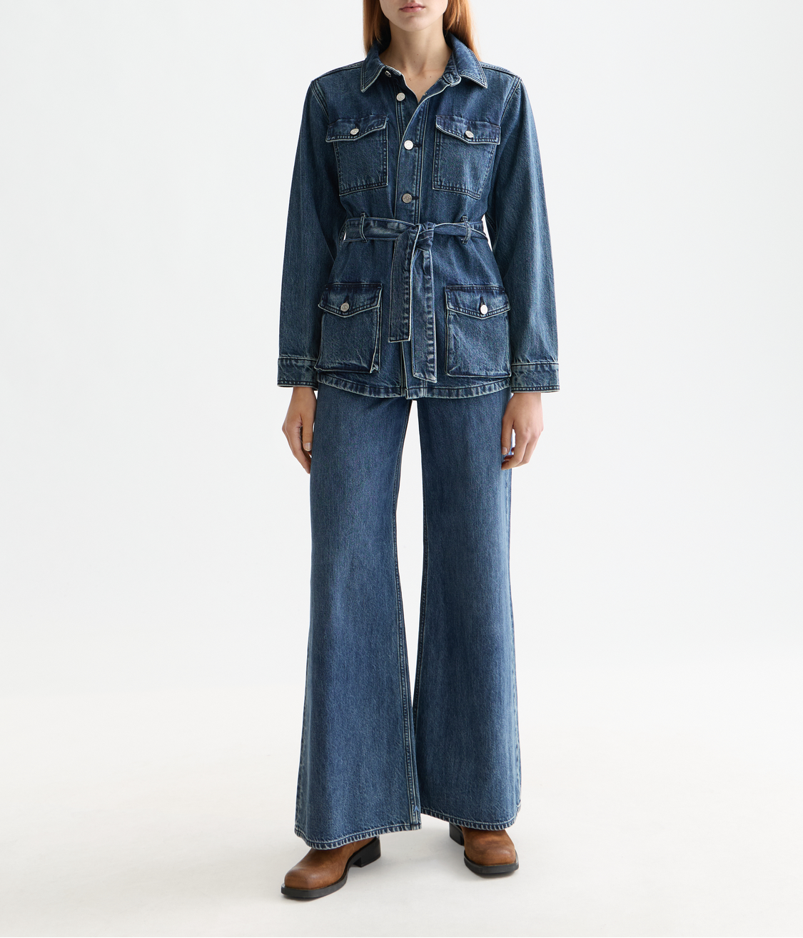 The Wave wide leg denim