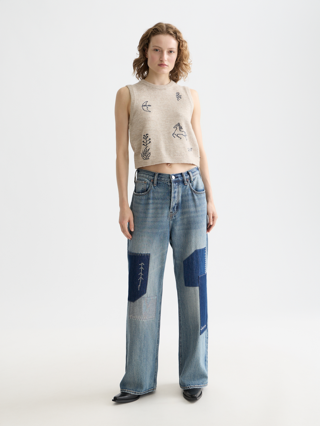 The Deep low rise loose denim