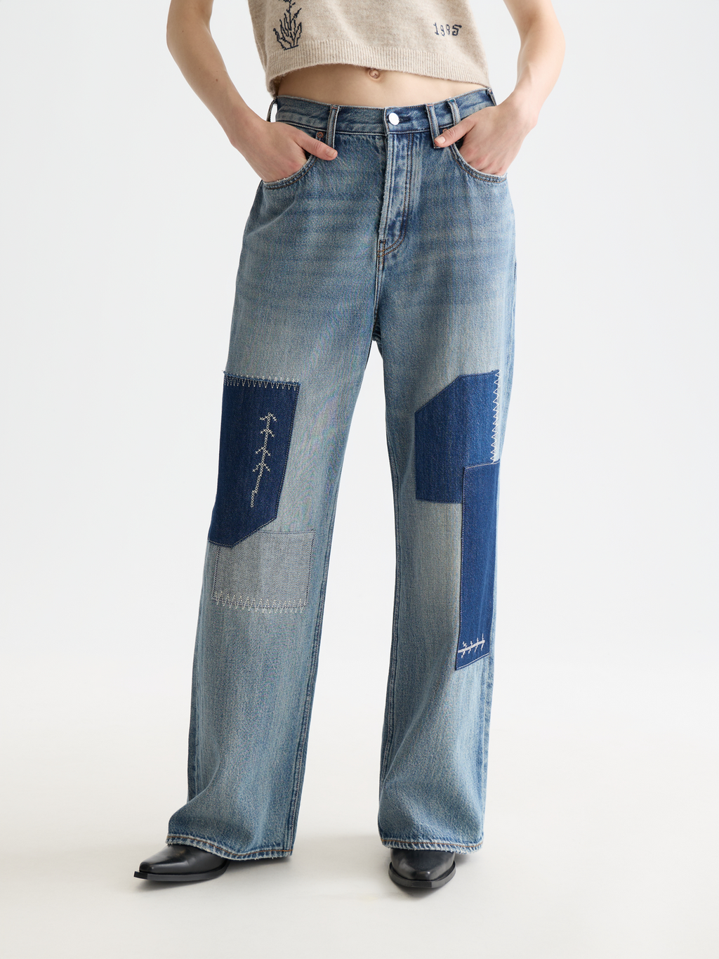 The Deep low rise loose denim