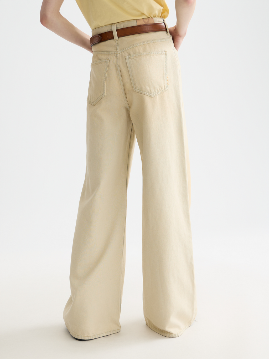 The wave high rise wide denim
