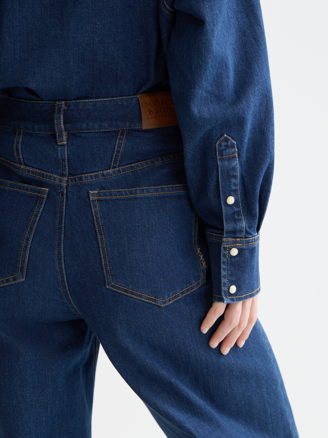 The Loop high rise barrel denim