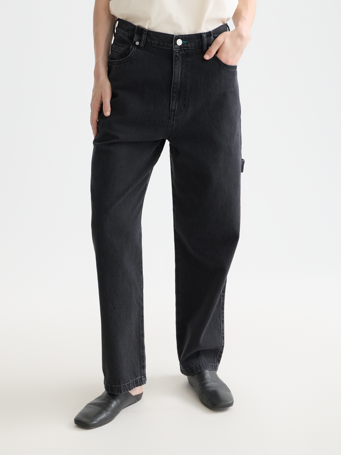 Raine high rise wide denim