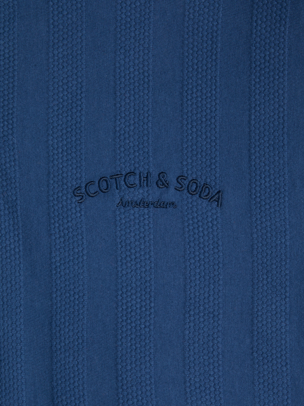 MENS POPCORN PIQUE ZIP POLO