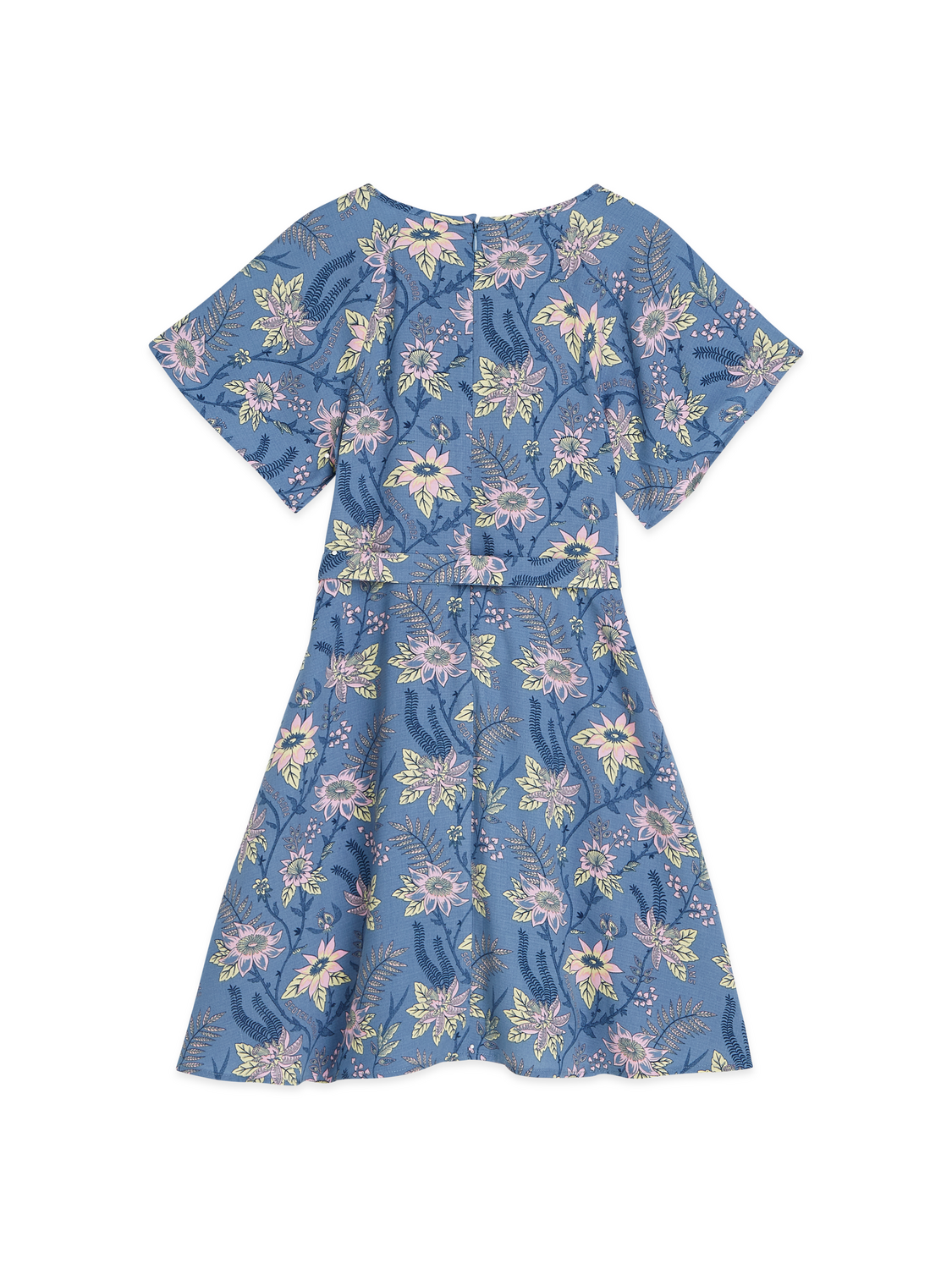 GIRLS FLUTTER SLEEVE DRESS