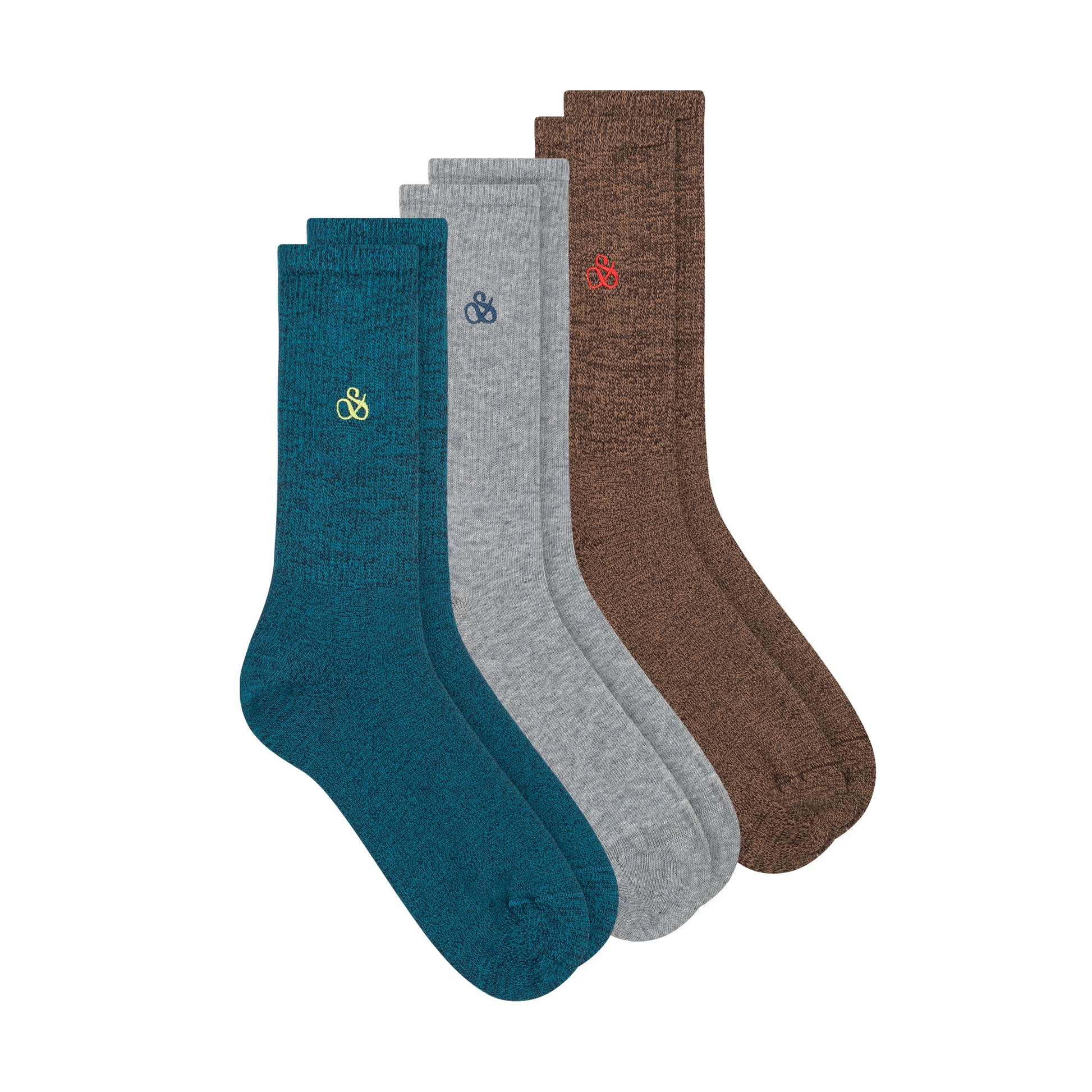 3PK MENS NON TERRY RIBBED CREW SOCKS