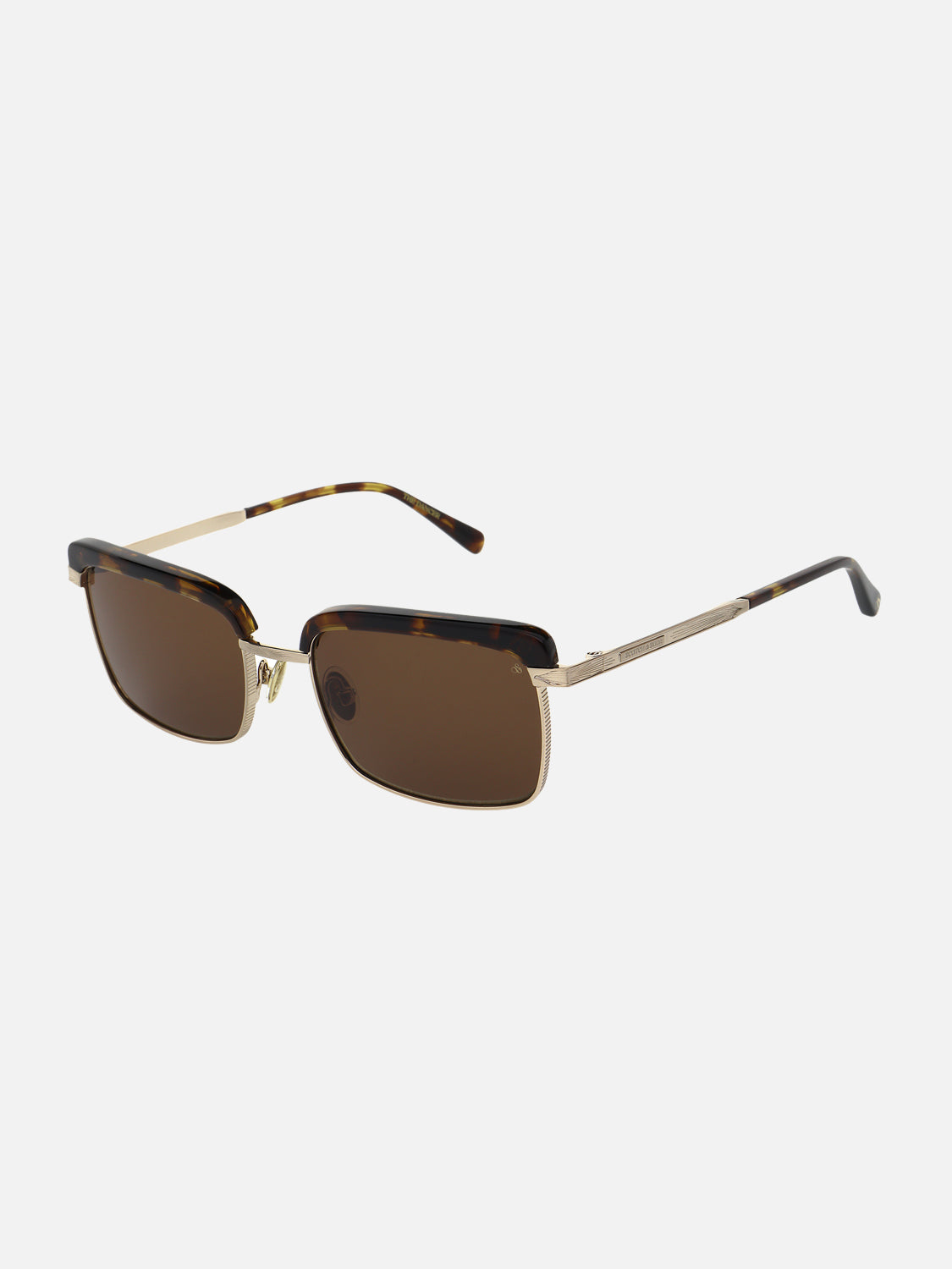 Round Acetate detail sunglasses