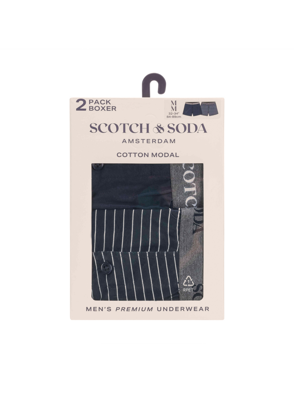 2-PACK MEN'S COTTON MODAL KNIT BOXERS