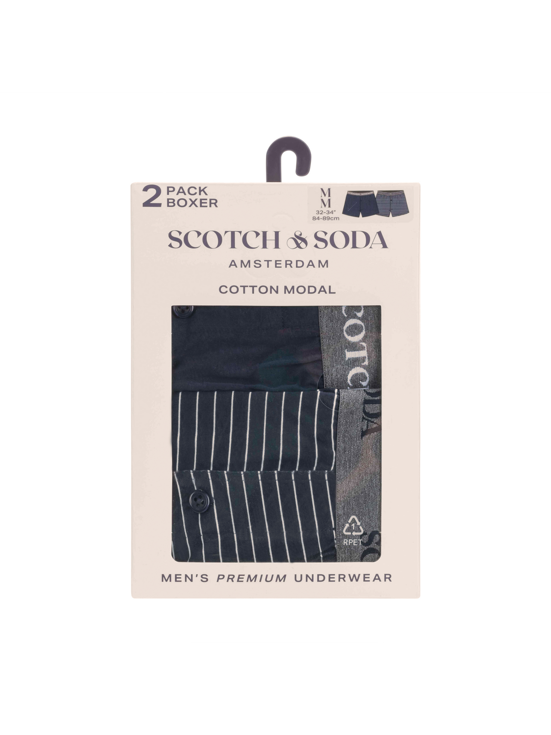 2-PACK MEN'S COTTON MODAL KNIT BOXERS