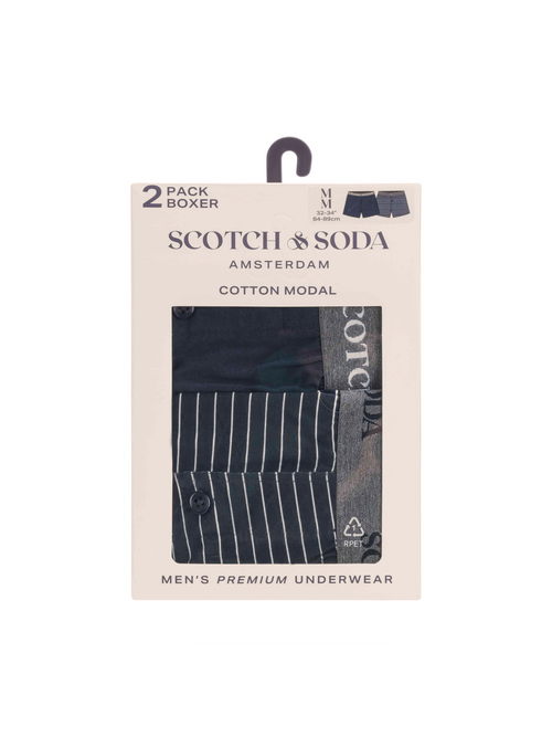 2-PACK MEN'S COTTON MODAL KNIT BOXERS
