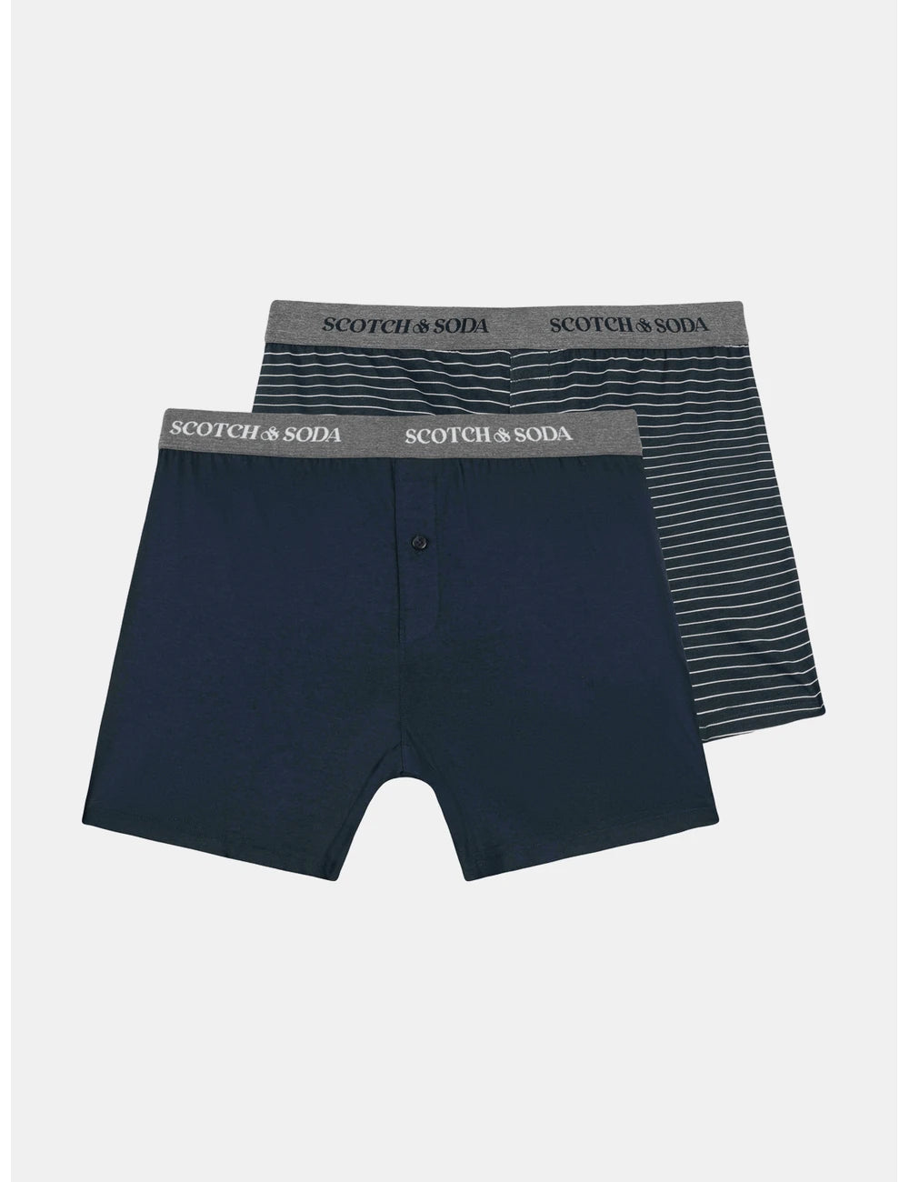 Knit Boxer Briefs close-up on model showing fit and detail by Scotch & Soda