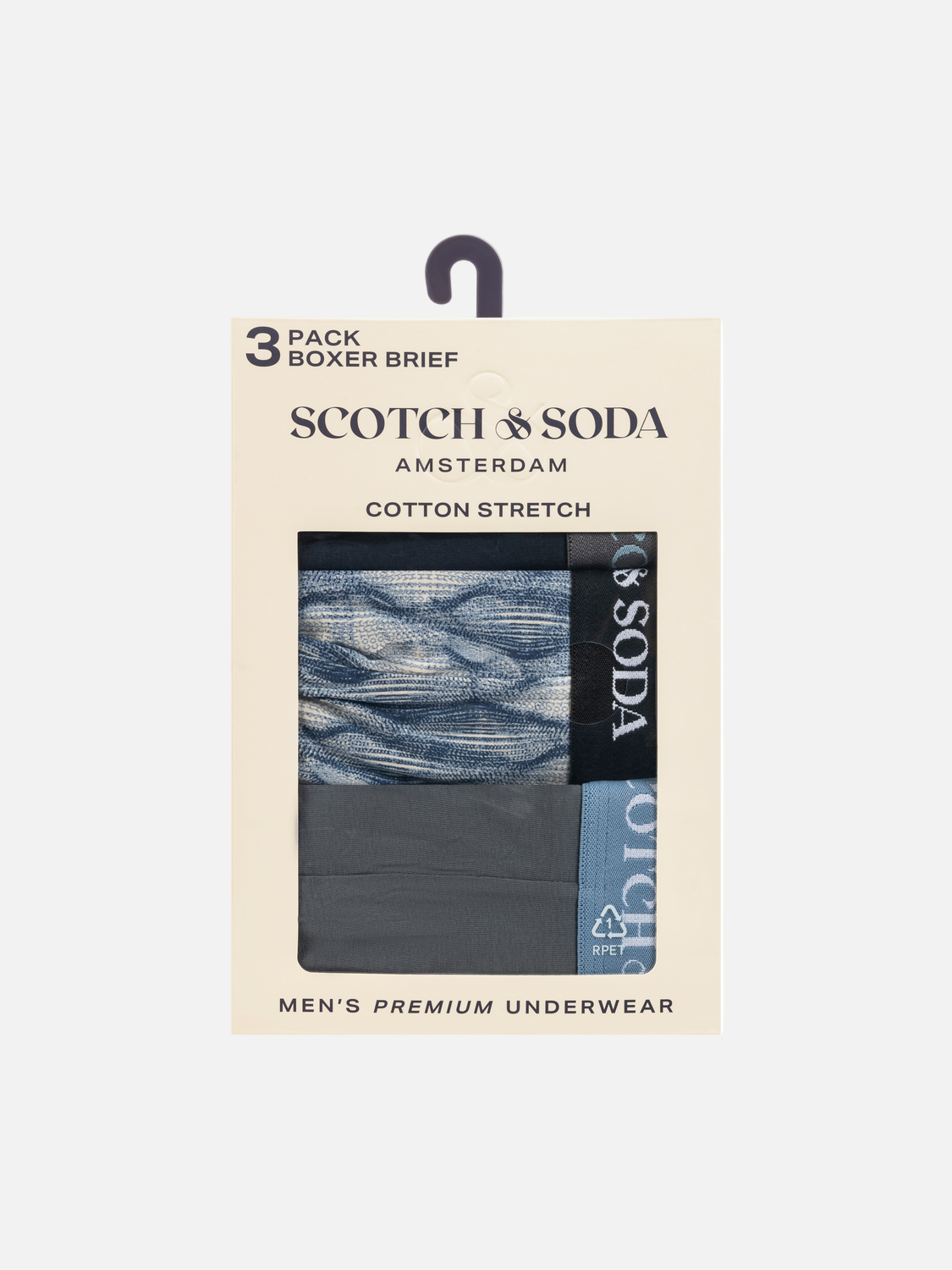 3PACK COTTON STRETCH BOXER