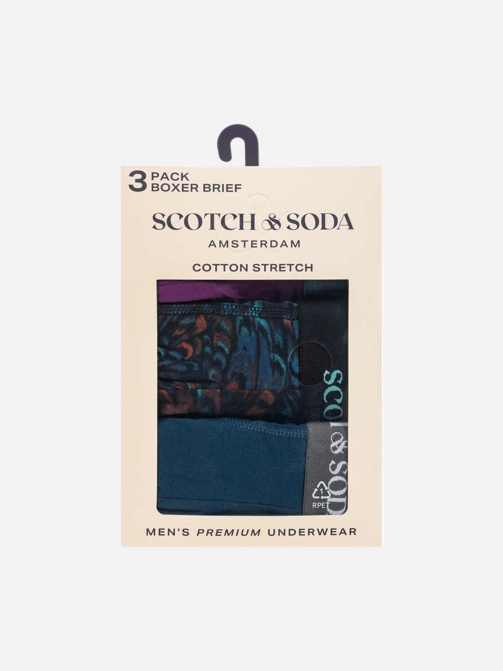 3PACK COTTON STRETCH BOXER