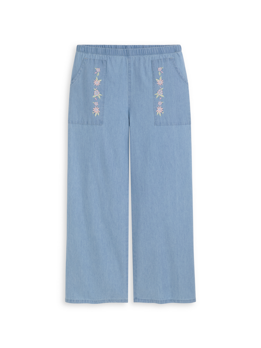 GIRLS S&S GIRLS 2PC FASHION TOP & DENIM PANT SET