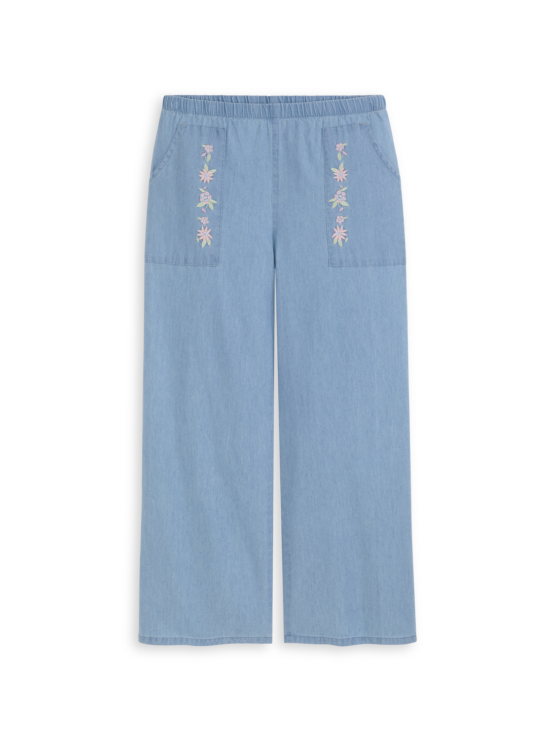GIRLS S&S GIRLS 2PC FASHION TOP & DENIM PANT SET