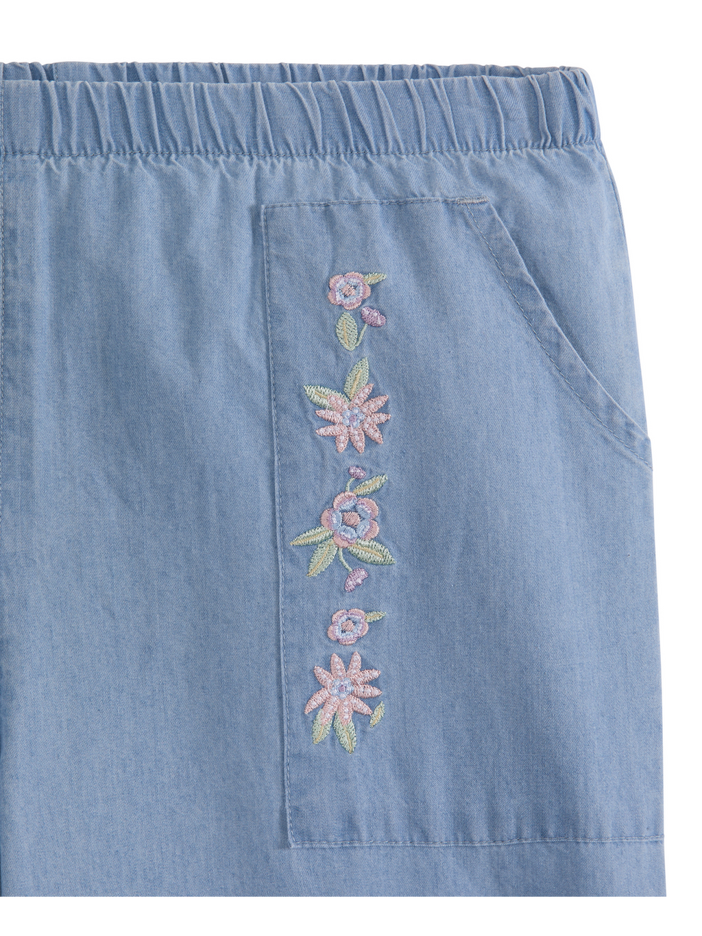 GIRLS S&S GIRLS 2PC FASHION TOP & DENIM PANT SET