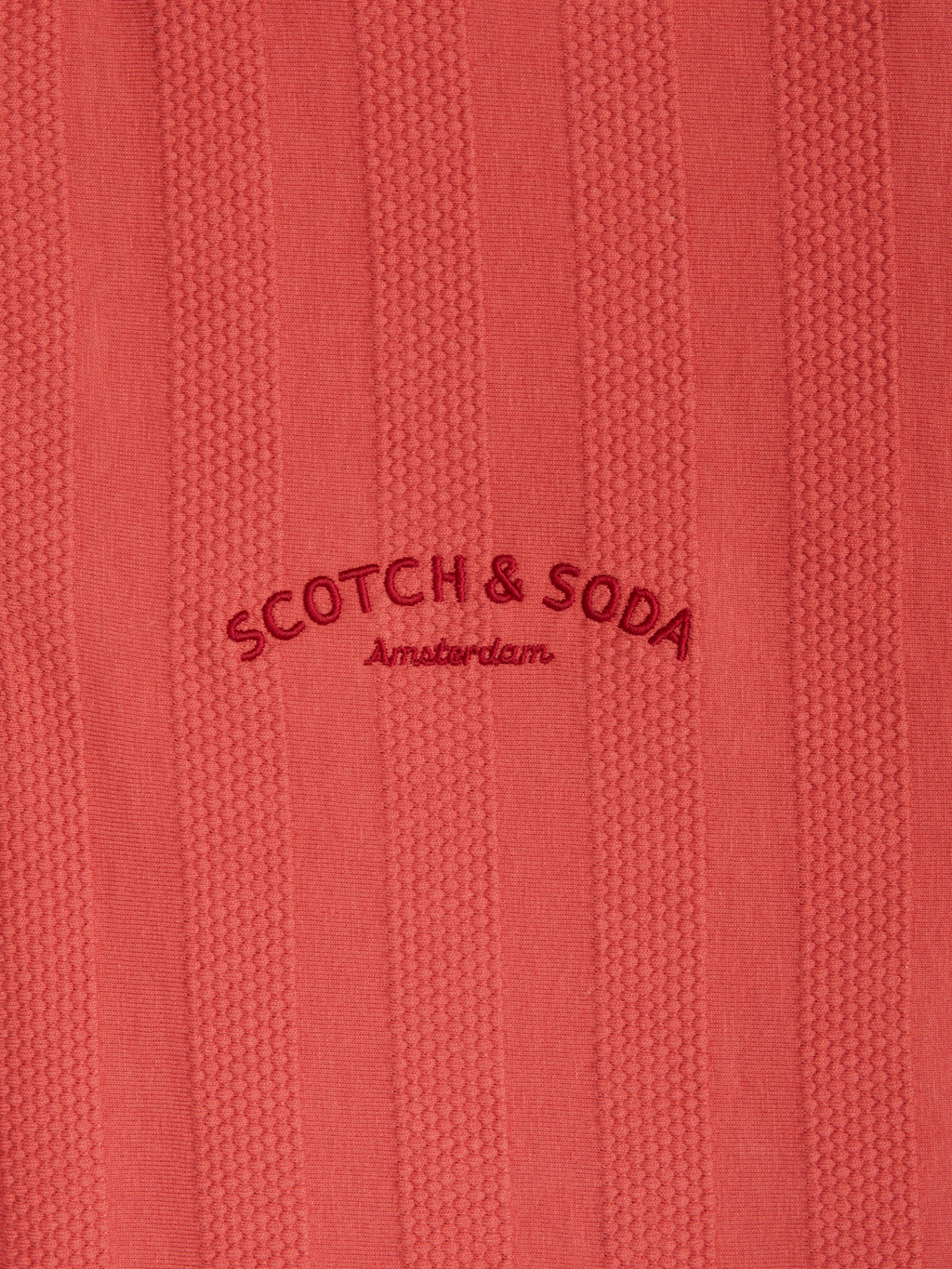 MENS POPCORN PIQUE ZIP POLO