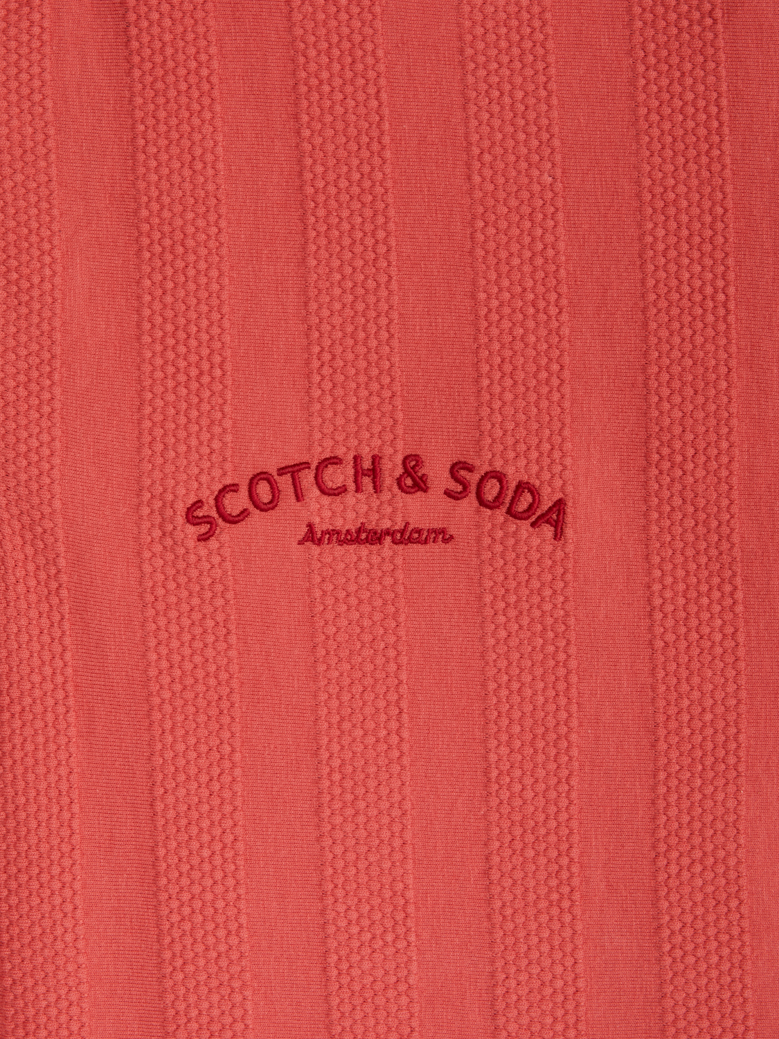 MENS POPCORN PIQUE ZIP POLO