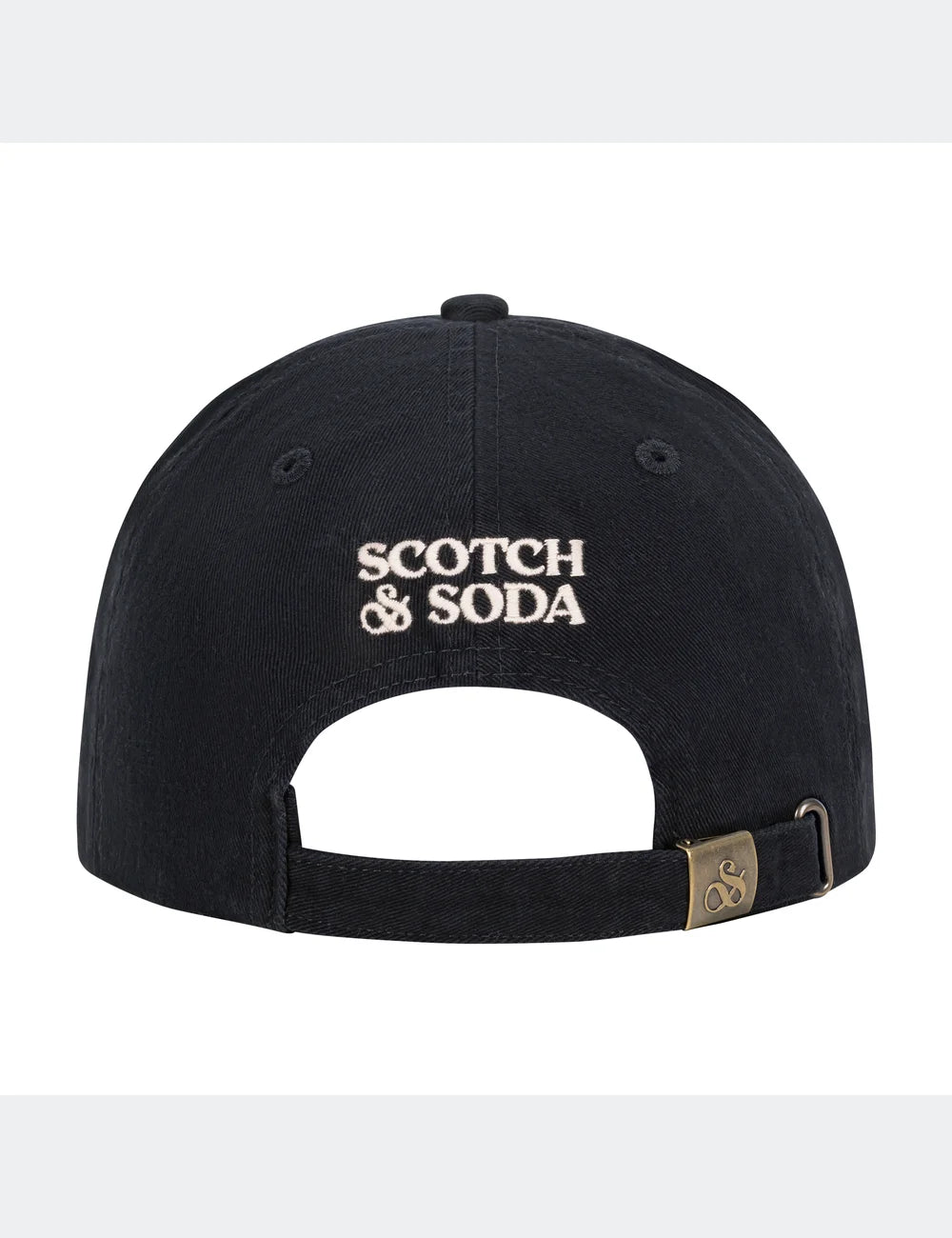 S&S Cotton ADJ CAP flat lay showing product details by Scotch & Soda