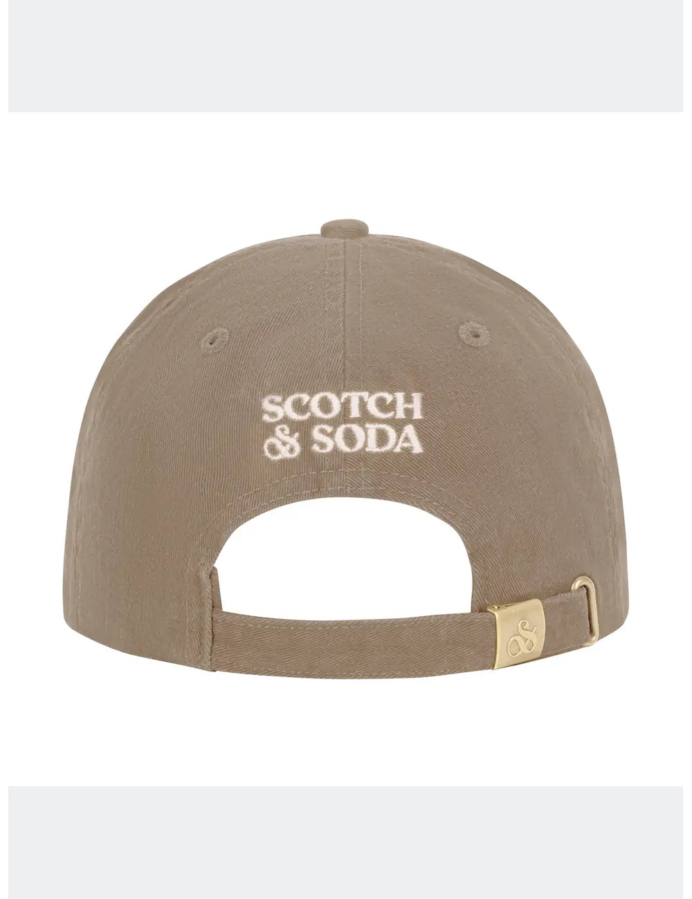 S&S Cotton ADJ CAP flat lay showing product details by Scotch & Soda