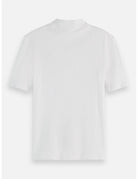 Core Mock Neck Tee flat lay back view by Scotch & Soda