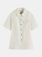 patch-pocket-short-sleeve-shirt back view by Scotch & Soda