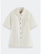 Patch Pocket Shirt flat lay front view by Scotch & Soda