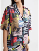 Fluid Collage Shirt flat lay back view by Scotch & Soda