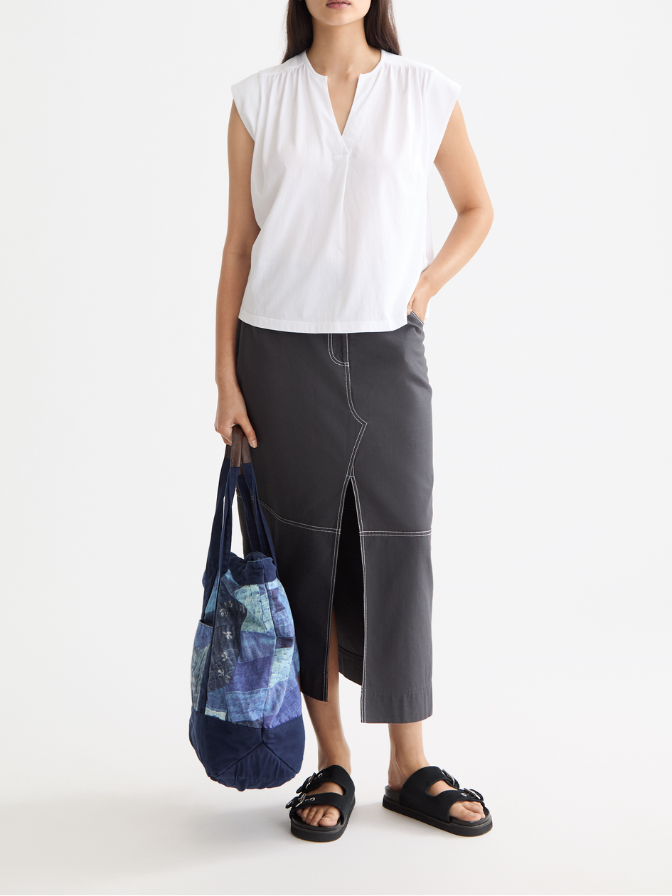 Drapey V-neck T-shirt