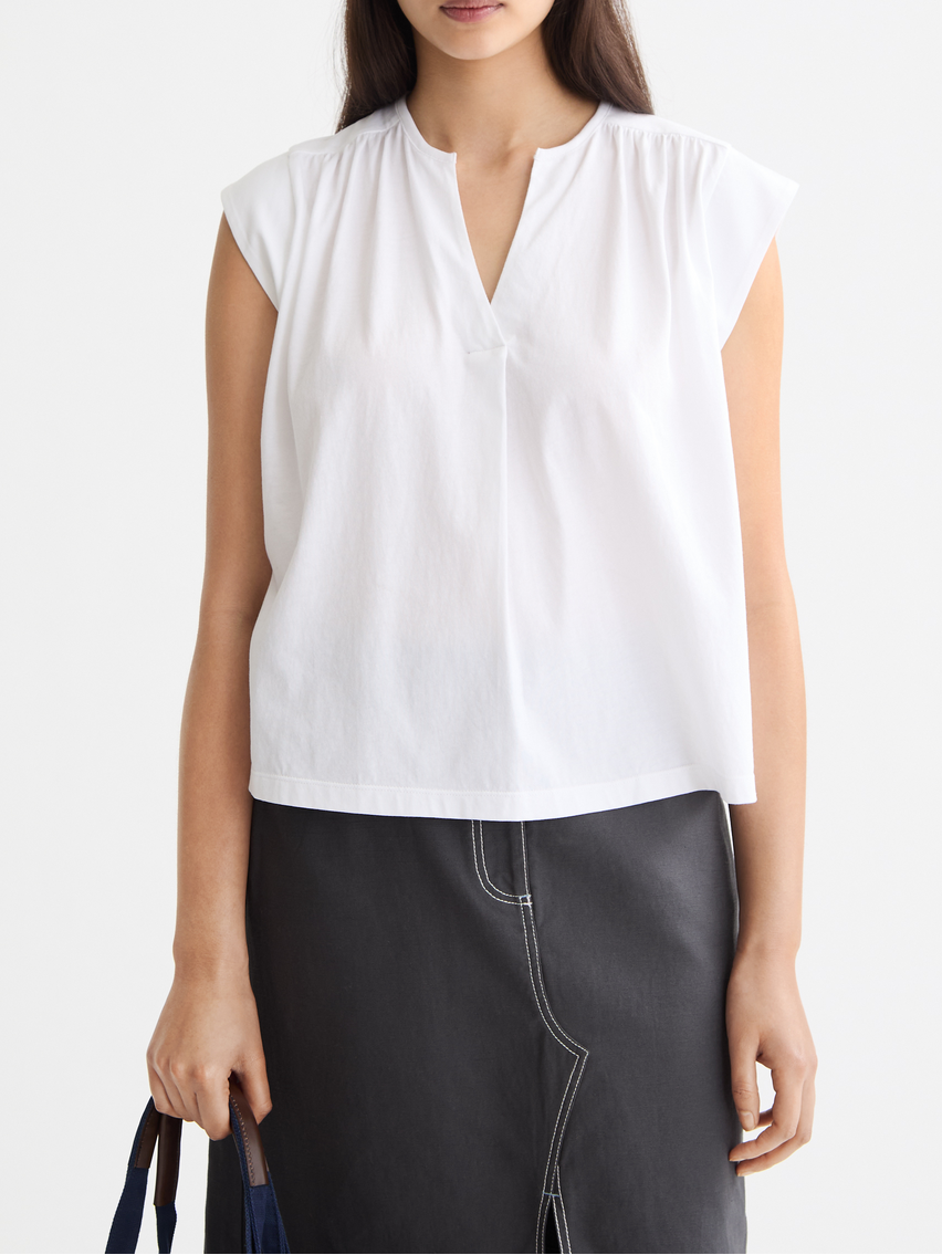 Drapey V-neck T-shirt
