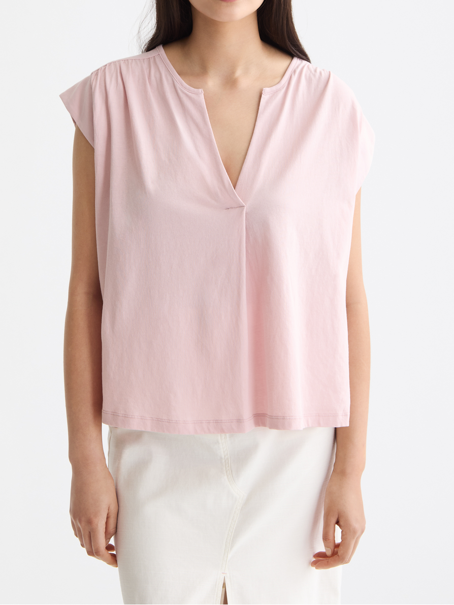 Drapey V-neck T-shirt